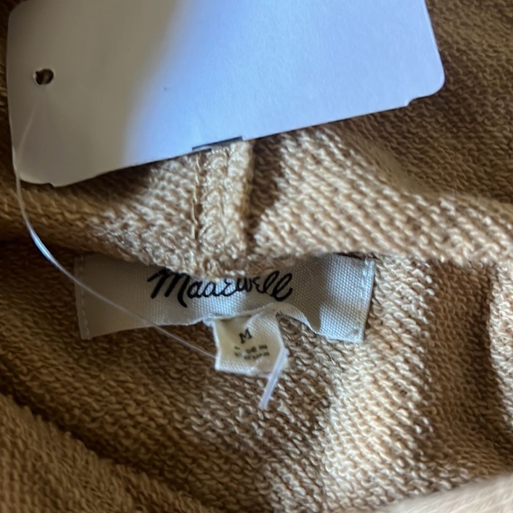 NWT Madewell dropped shoulder hoodie desert dune M - Picture 9 of 9